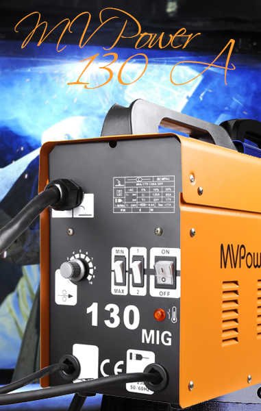 🥉 MVPower Soldadora MIG de 130A Inverter de Hilo Compacto Reseña