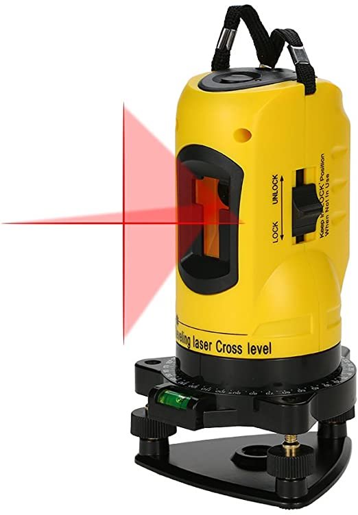 KKmoon  Láser Nivel Casa 360 Rotary Cruzar